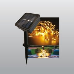 ACK AG60-20801 10Mt 100Led 3000K Solar Led Susleme Isigi