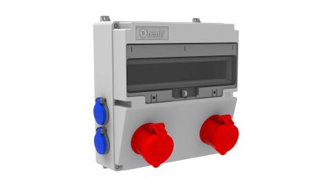 Bemis  5/32A. 380V. 2 Ad. Ön-1/16A. 220V. 4 Ad. Yan  IP44 BD4-2234-4020