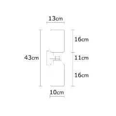 Aydinlatmadunyam Aplik Silver Balcova-N-347