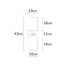 Aydinlatmadunyam Aplik Silver Balcova-N-347