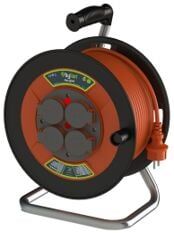 BYLION PMP-40325-F PLS BOBIN Ø280 IP44 F TYPE (SCHUKO) 3G2,5 40M TURUNCU KABLO