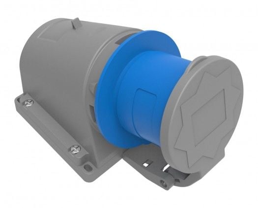 Bemis  3/32A. 90° Eğik Duvar Fiş (Yaylı Kapaklı) IP44 BC1-3403-2235