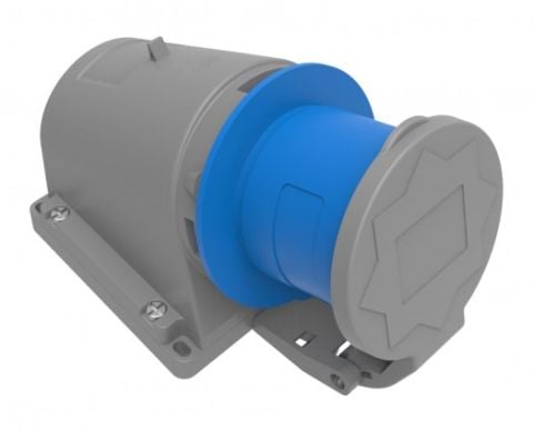Bemis  3/32A. 90° Eğik Duvar Fiş (Yaylı Kapaklı) IP44 BC1-3403-2235