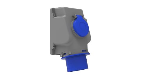 Bemis  3/32A. 90° Eğik P. Prizli Duvar Fiş IP44 BC1-3403-2238