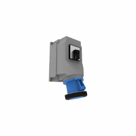 Bemis 3/125A. 90° Egik Pako Salterli Duvar Prizi Ip65 Bc3-6403-7550