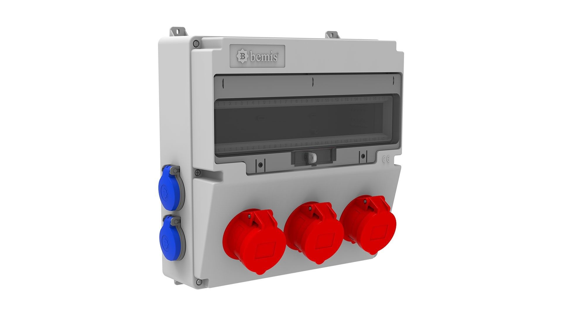 Bemis  5/16A. 380V. 3 Ad. Ön-1/16A. 220V. 4 Ad. Yan  IP44 BD4-2318-4020
