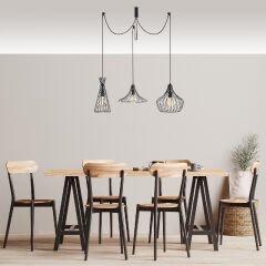 Aydinlatmadunyam Sarkit Black Teltom-N-1291