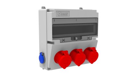 Bemis  Ön 3 Ad. 5/32A.  380V.  Yan 2 Ad. 1/16A.  220V.  IP44 BD4-2334-2020