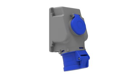Bemis  3/32A. 90° Eğik P. Prizli Duvar Priz IP44 BC1-3403-2537
