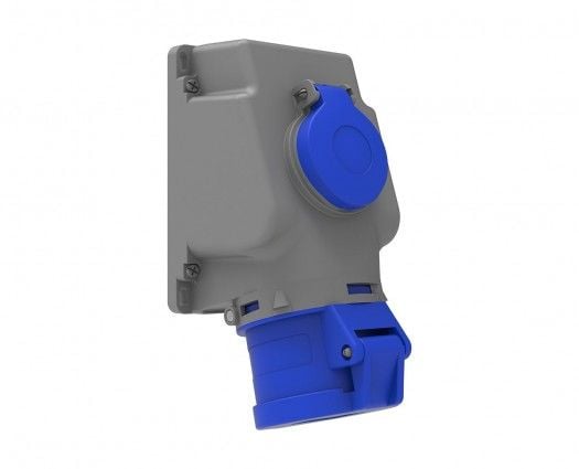 Bemis  3/32A. 90° Eğik P. Prizli Duvar Priz IP44 BC1-3403-2537
