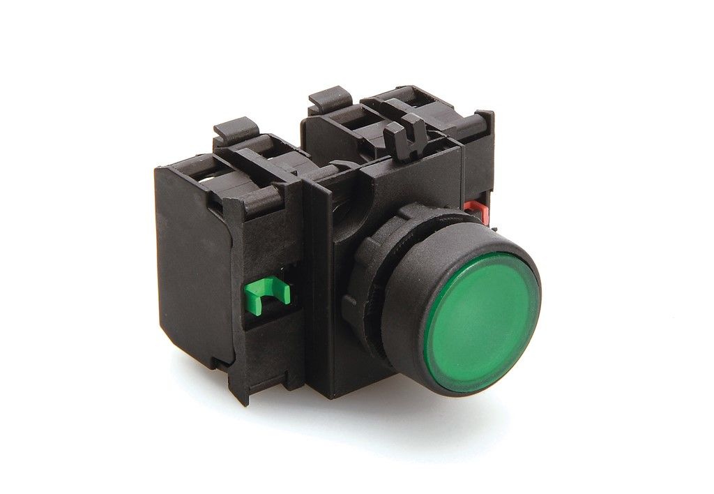 Emas C Pl 2 Stop 2 Stop Bloklu Buton Yeşil - CP305DY