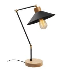 Aydinlatmadunyam Masa Lambasi Black Koniksivama-N-600