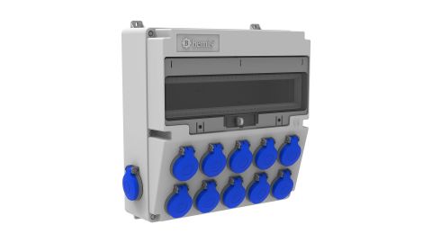 Bemis  1/16A. 220V. 10 Ad. Ön-1/16A. 220V. 2 Ad. Yan IP44 BD4-2602-6020