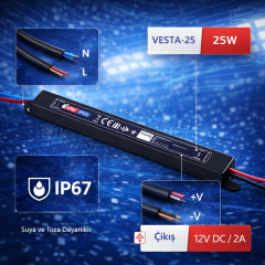 Horoz 083-001-0025 Vesta-25 25W 176-264V 2A Ip67 Led Trafo