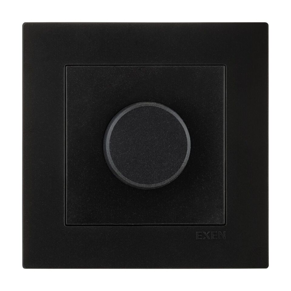 Exen Karell Metalik Siyah Dimmer 800W Komple Takim