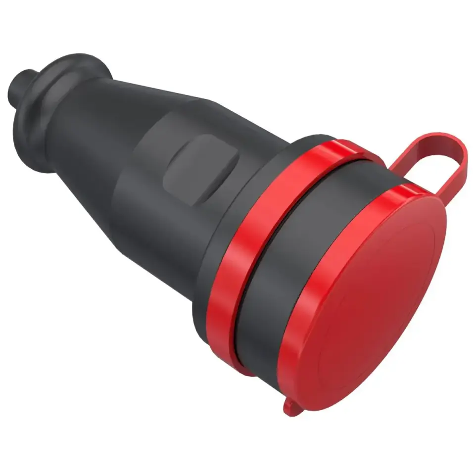Seldur 3x16A Kauçuk Trifaze Priz (Seyyar) K316-201