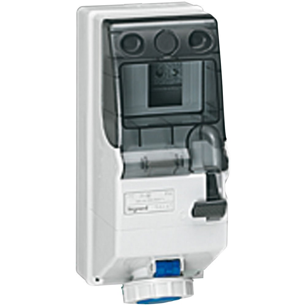 Legrand  P17 endüstriyel tip kilitli priz kutusu 200/250V 16A 2P+T IP66 LEG-056661