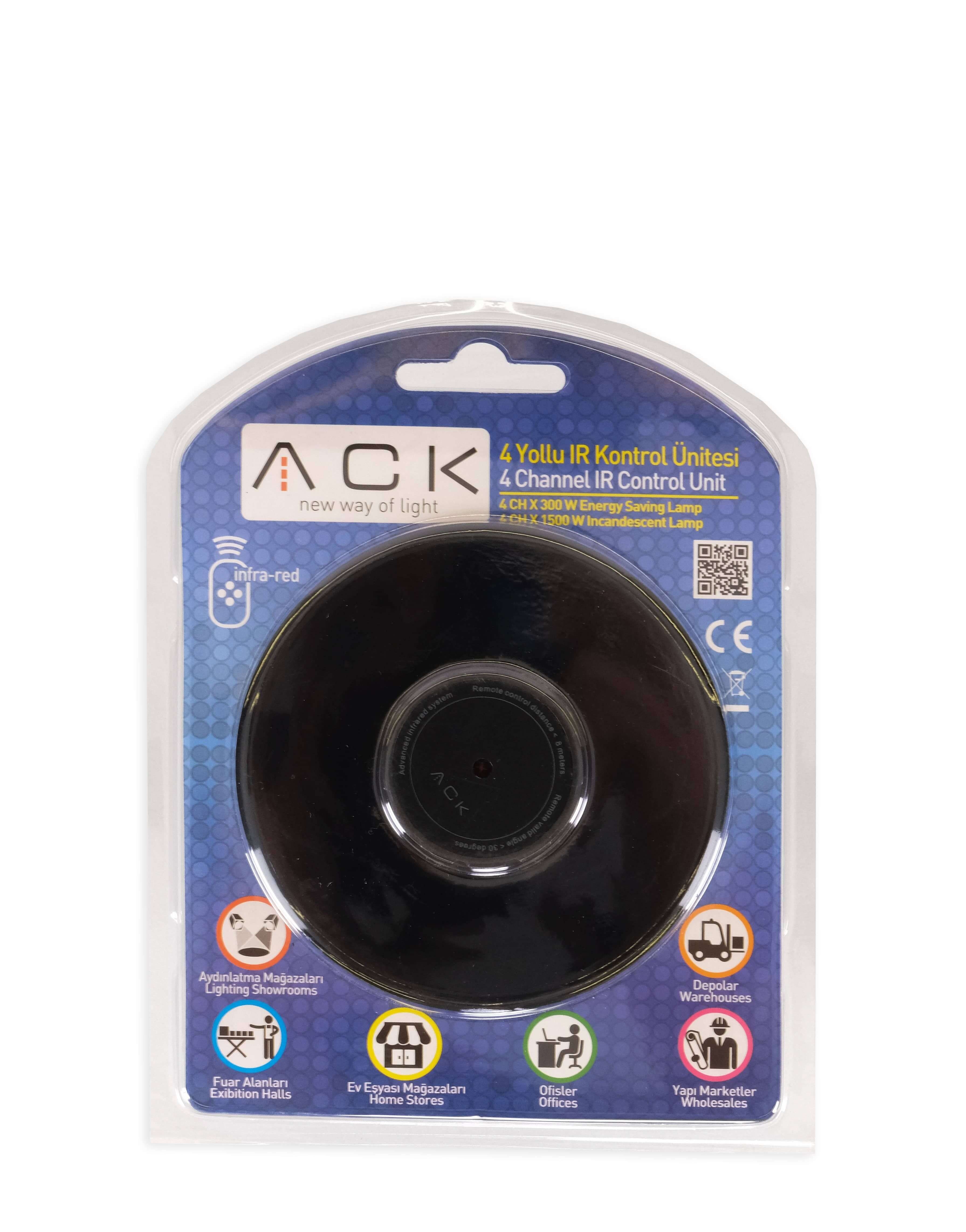 Ack Showroom Uzaktan Kumanda Ünitesi Siyah