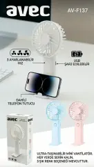 Avec Av-F137 Usb Sarjli Mini Fan