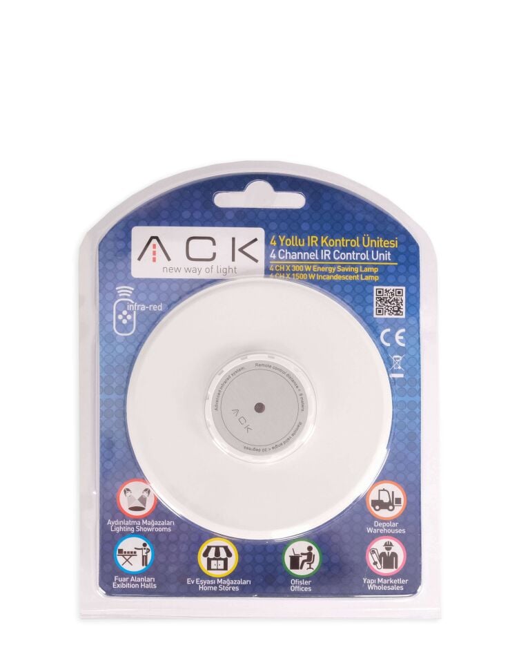 Ack Showroom Uzaktan Kumanda Ünitesi Beyaz