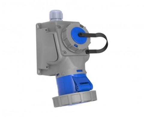 Bemis  3/32A. 90° Eğik Makine Prizli Duvar Prizi IP67 BC1-3403-7537