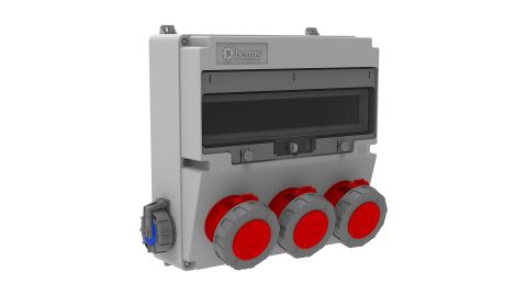 Bemis  4/32A. 380V. 3 Ad. Ön-1/16A. 220V. 2 Ad.  Yan IP66 BD4-6324-2020