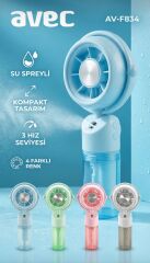 Avec Av-F834 Usb Sarjli Su Spreyli Mini Fan