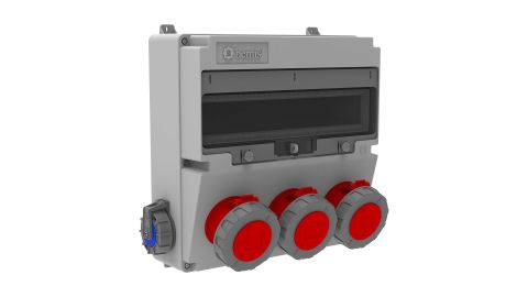 Bemis  5/32A. 380V. 3 Ad. Ön-1/16A. 220V. 2 Ad.  Yan IP66 BD4-6330-2020