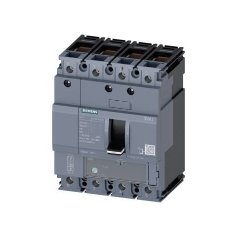 Siemens Sentron Serisi Kompakt Tip Termik Manyetik Güç Şalteri; 3Va11; 55Ka; Termik Ayarli; Sabit Manyetik; 70-100A; 4 Kutuplu 3VA1110-5EE46-0AA0