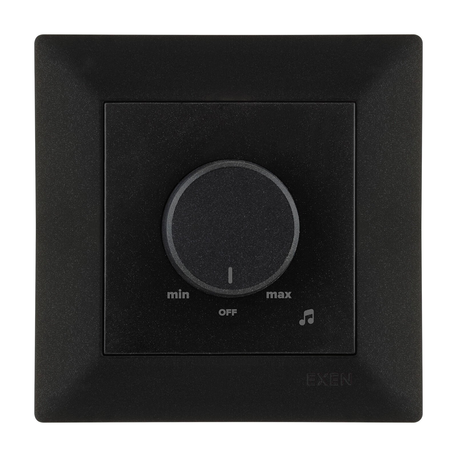 Exen Odak Metalik Siyah Müzik Yayin Anahtari Komple Takim