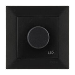 Exen Odak Metalik Siyah Led Dimmer 200W (Rd Dimmer) Komple Takim