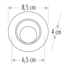 Cata CT-5256 8W 6500K Beyaz Safir Led Spot Lamba
