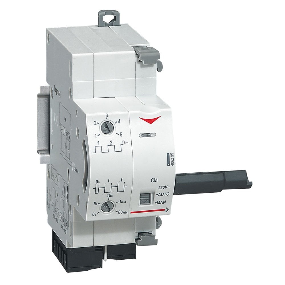 Legrand  Kaçak akım ve Sigortalar için entegre otomatik reset düğmeli motor 230V AC LEG-406295