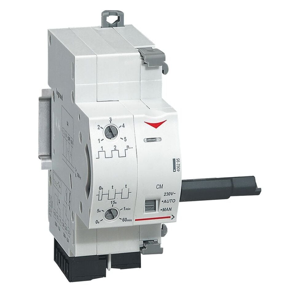 Legrand  Kaçak akım ve Sigortalar için entegre otomatik reset düğmeli motor 230V AC LEG-406295