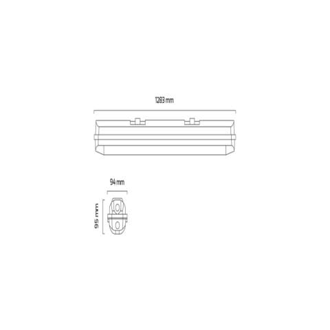 Goya Gy 4314-120 Gri 36W 4000K Sg Led Etanj Armatür