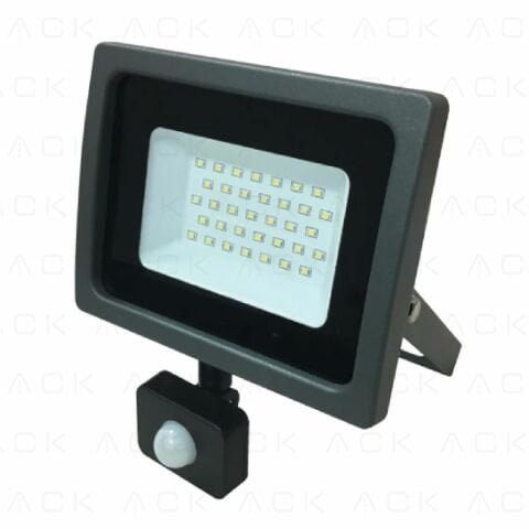 Ack 50W Siyah 6500K Ip65 Sensörlü Smd Led Projektör