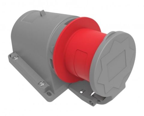 Bemis  4/32A. 90° Eğik Duvar Fiş (Yaylı Kapaklı) IP44 BC1-3504-2235