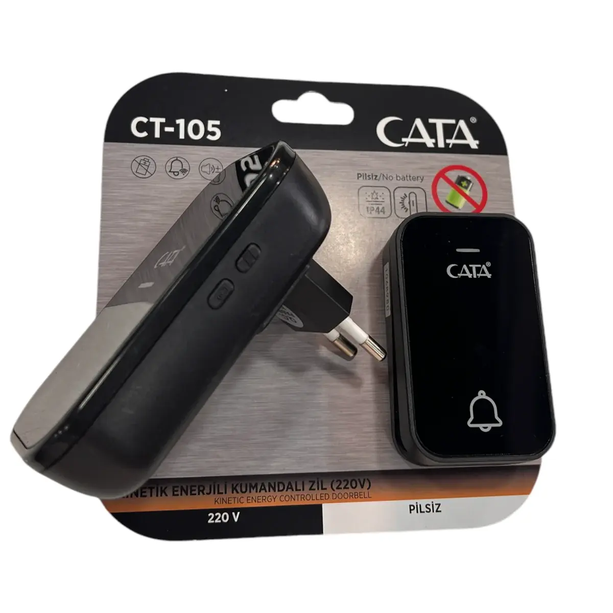 Cata  Uzaktan Kumandali Zil CT-105 220V SIYAH