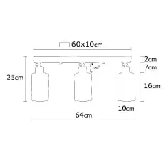Aydinlatmadunyam Plafonyer Silver Balcova-N-341
