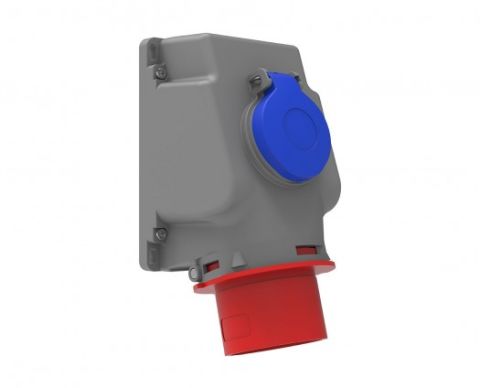 Bemis  4/32A. 90° Eğik P. Prizli Duvar Fiş IP44 BC1-3504-2238