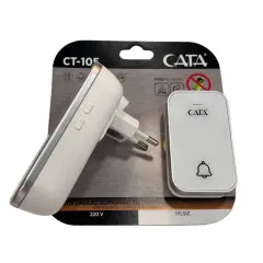 Cata  Uzaktan Kumandali Zil CT-105 220V BEYAZ