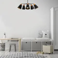 Aydinlatmadunyam Avize Black Konikkem-N-535
