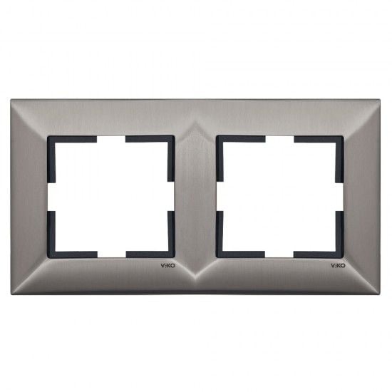 Viko Trenda Metal Inox İkili Çerçeve