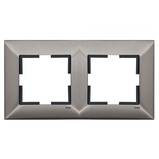 Viko Trenda Metal Inox İkili Çerçeve