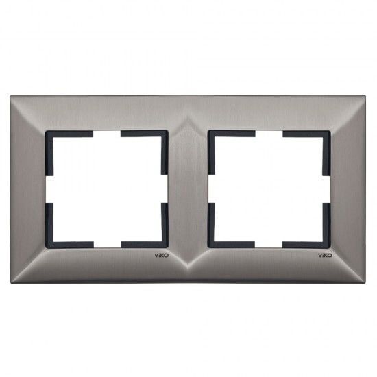 Viko Trenda Metal Inox İkili Çerçeve