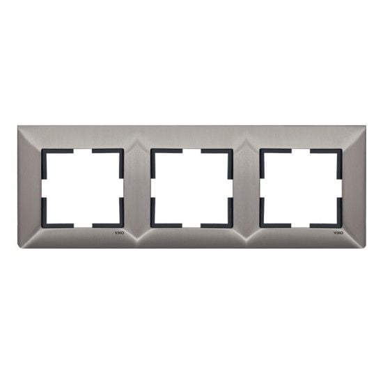 Viko Trenda Metal Inox Üçlü Çerçeve