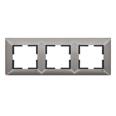 Viko Trenda Metal Inox Üçlü Çerçeve