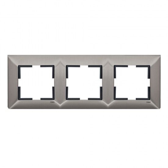 Viko Trenda Metal Inox Üçlü Çerçeve