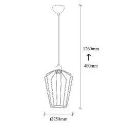 Aydinlatmadunyam Sarkit BlackNickel Fener-4452