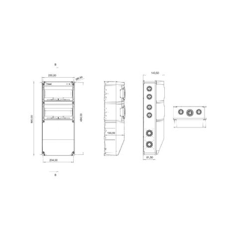 Bemis V Otomat Rayli Bos Kombinasyon Ip44 Bd10-2000-0000